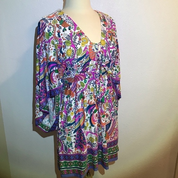 TRINA TURK swim tunic coverup multi color/purpose - Picture 5 of 7